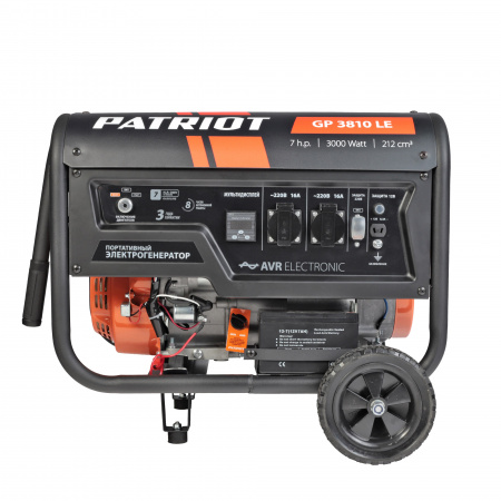 Бензиновый  генератор PATRIOT GP 3810 LE фото