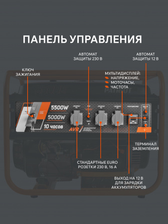 Бензиновый  генератор PATRIOT GRS 6500 E фото