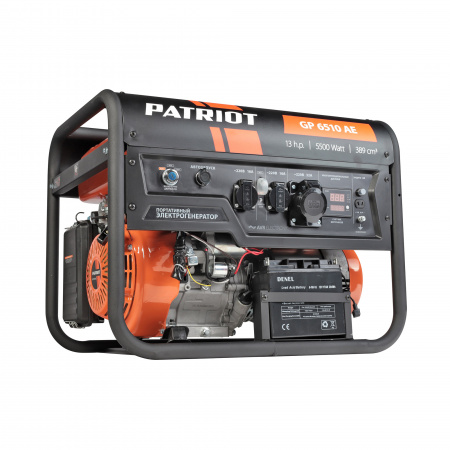Бензиновый  генератор PATRIOT GP 6510 AE фото